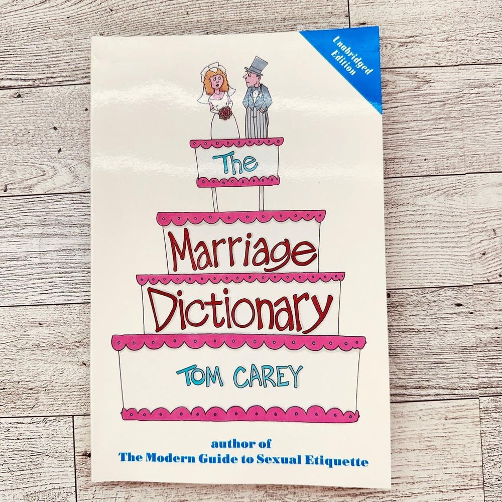 Marriage Dictionary‎ Humor Book Tom Carey Paperback Funny Definitions PB